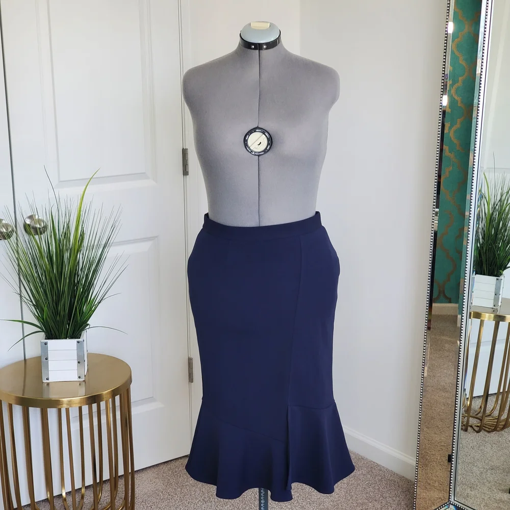 Jemma Women's Skirt, Navy (Size M) - Picture 1 of 8